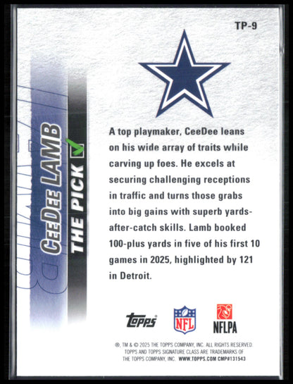CeeDee Lamb The Pick