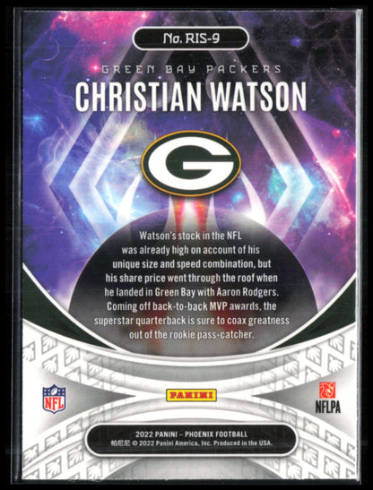 Christian Watson RC Prizm Rookie Rising