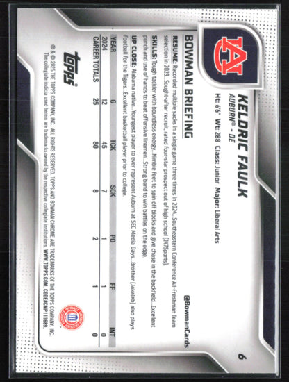Keldric Faulk 1st Bowman