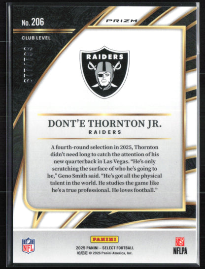 Dont'e Thornton Jr RC White Shock /799