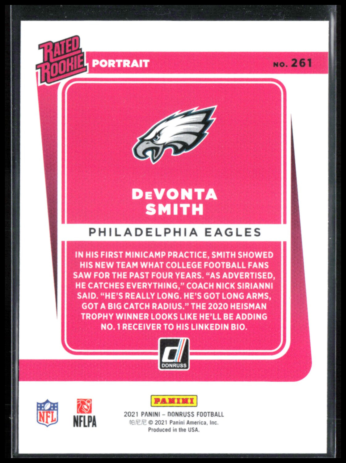 DeVonta Smith RC Portrait
