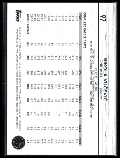 Nikola Vucevic Green Refractor /99