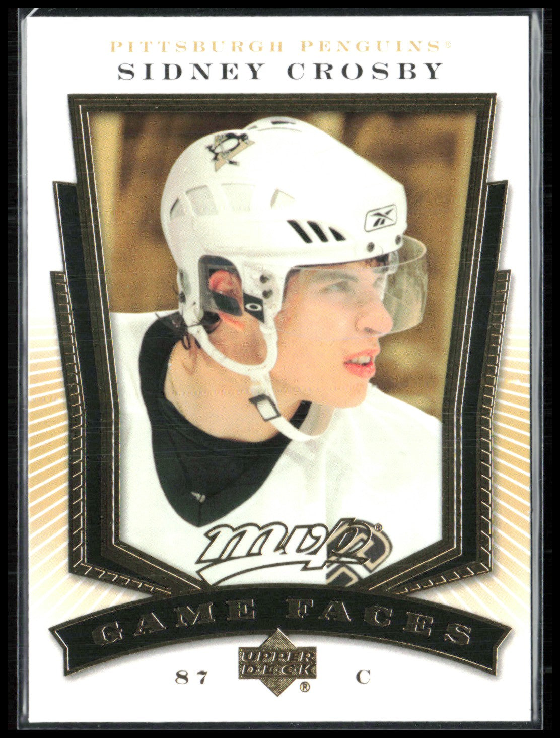 Sidney Crosby 2007 UD MVP Game Faces