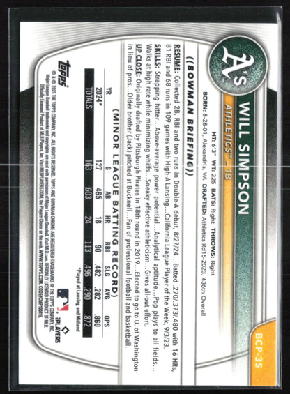 Will Simpson 1st Bowman