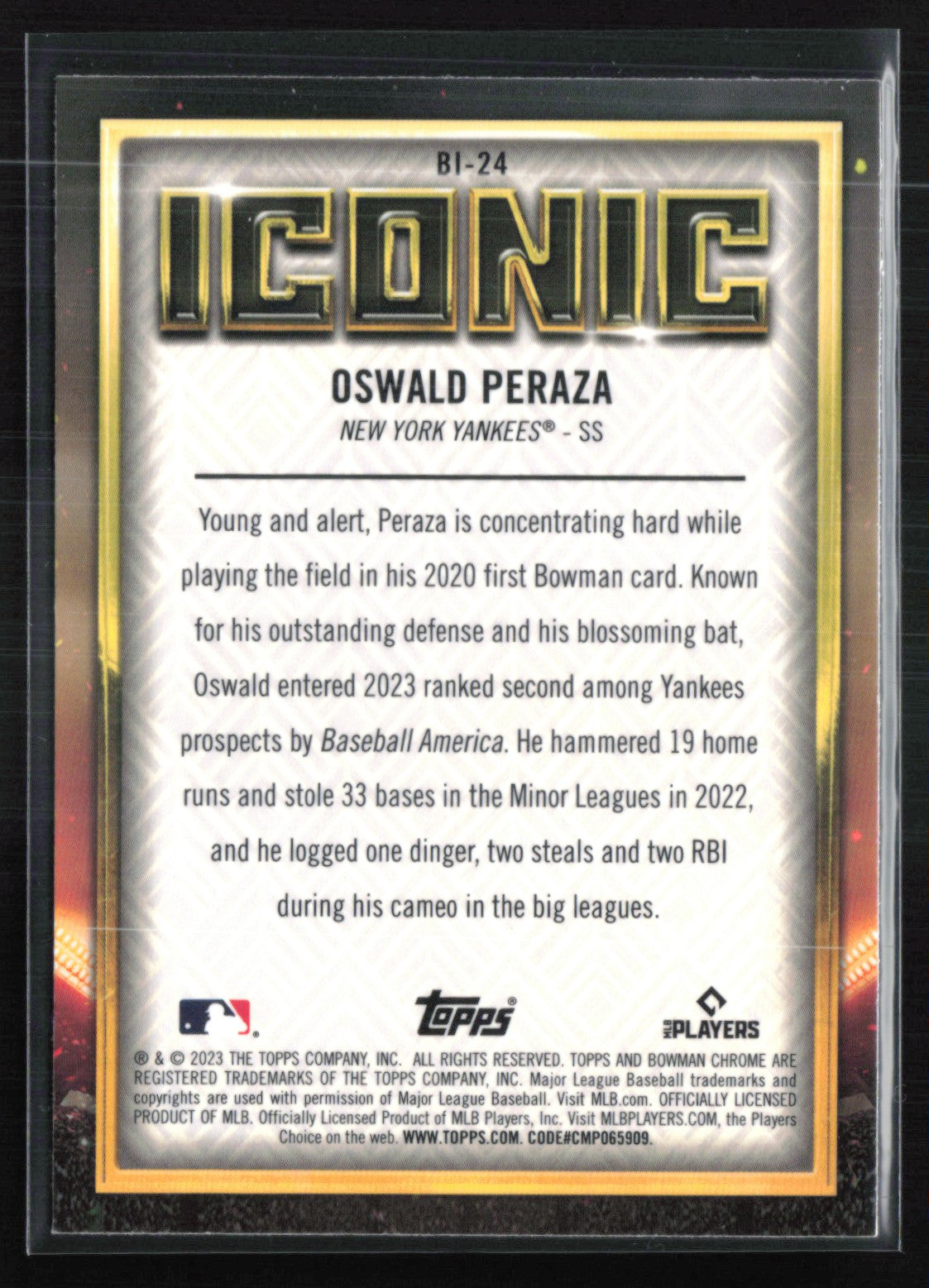 Oswald Peraza RC Iconic