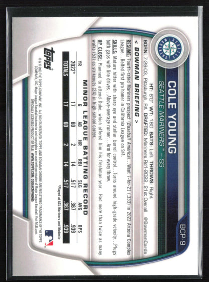 Cole Young Prospects