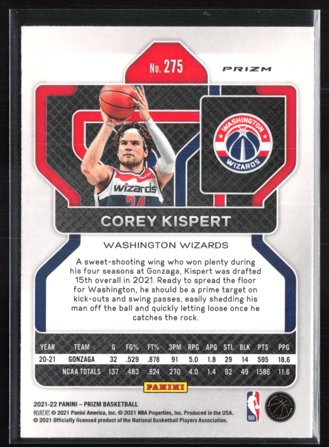Corey Kispert RC Red Ice