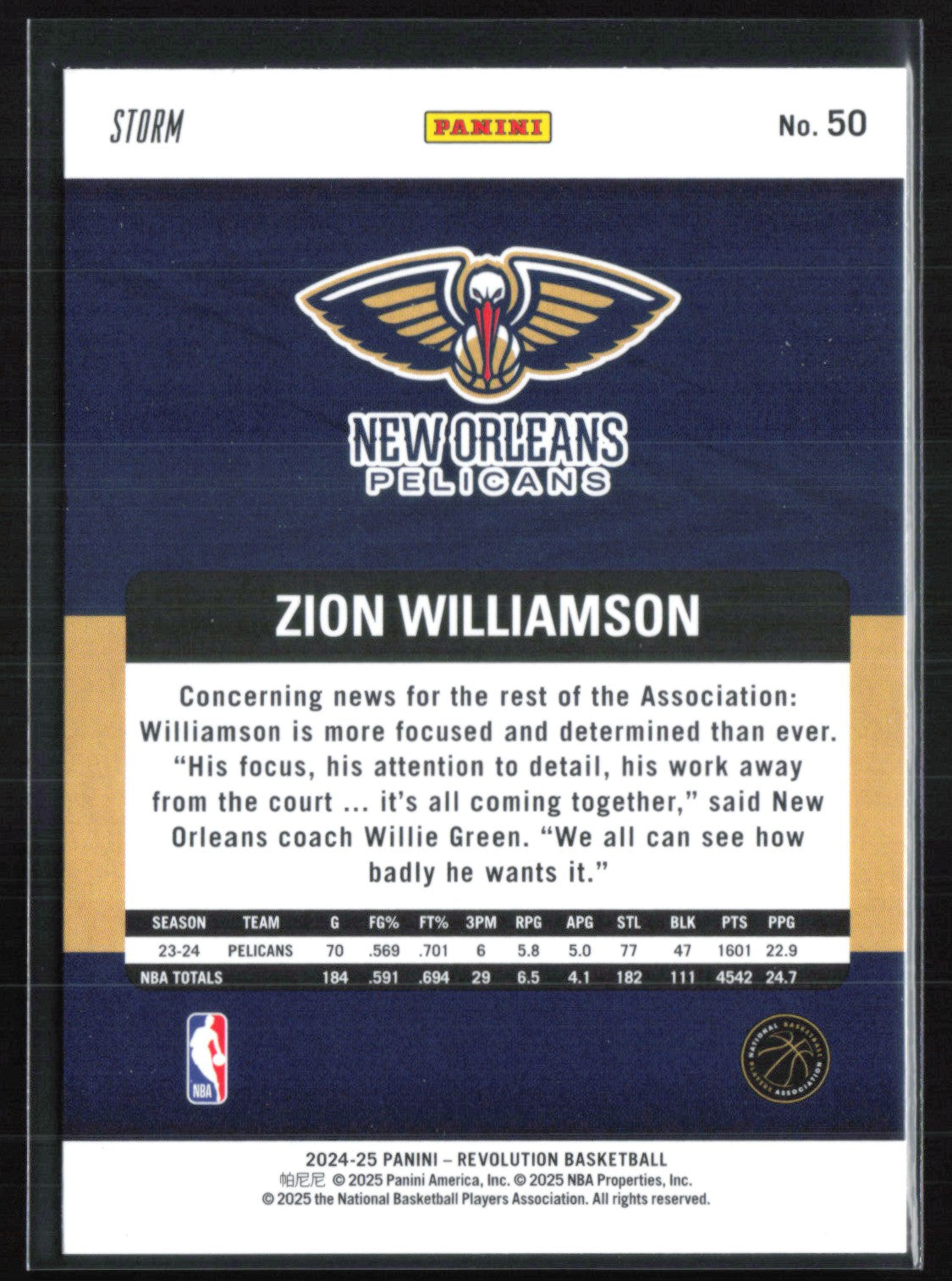 Zion Williamson Storm