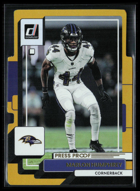 Marlon Humphrey Gold Press Proof /25 Die-Cut