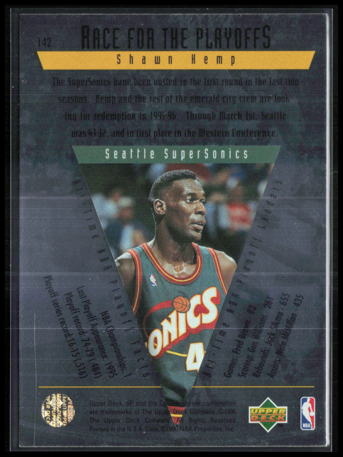 Shawn Kemp Race for the Playoffs
