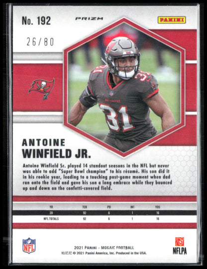 Antoine Winfield Jr. Red Yellow Choice /80