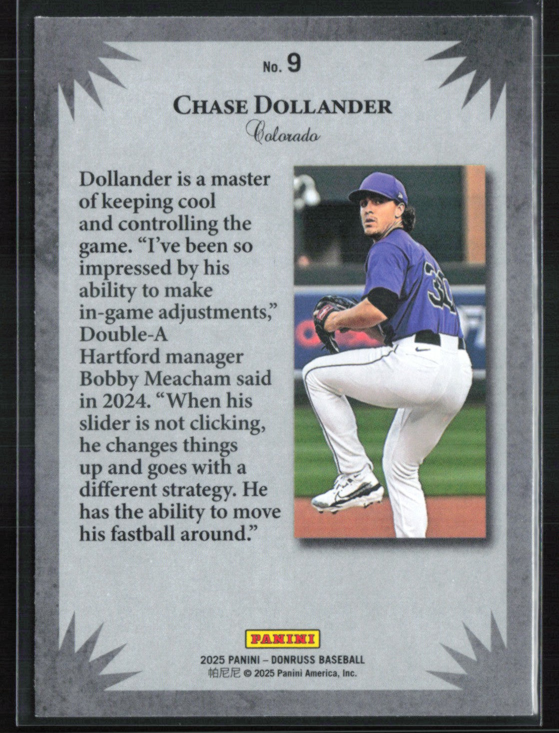 Chase Dollander DOnruss Elite Series