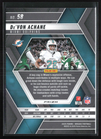 De'Von Achane Green Mosaic