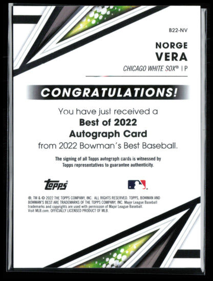 Norge Vera Auto Orange /75 2022 Bowman's Best