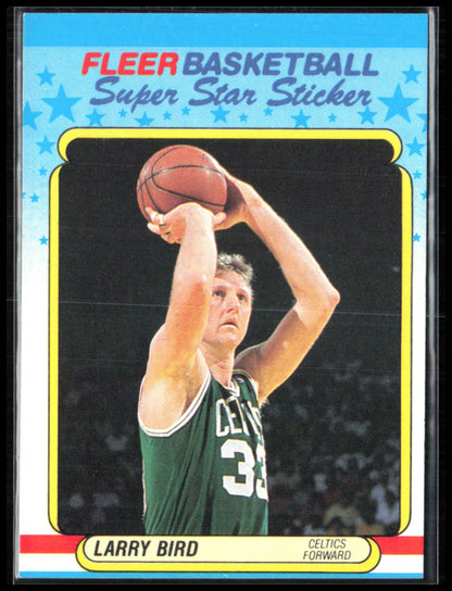 Larry Bird 1988 Fleer Stickers