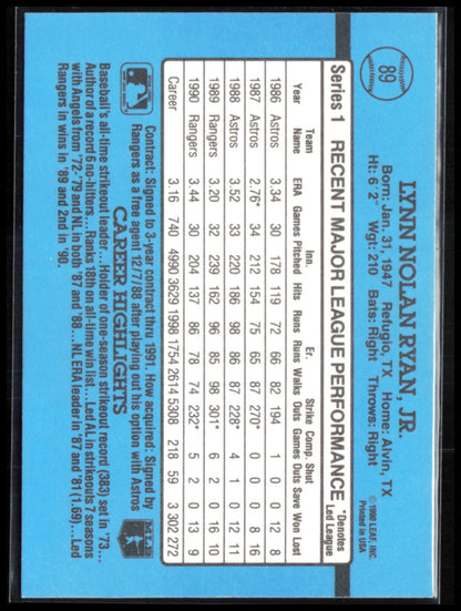Nolan Ryan 1991 Donruss