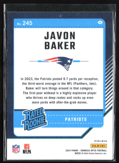 Javon Baker RC Holo