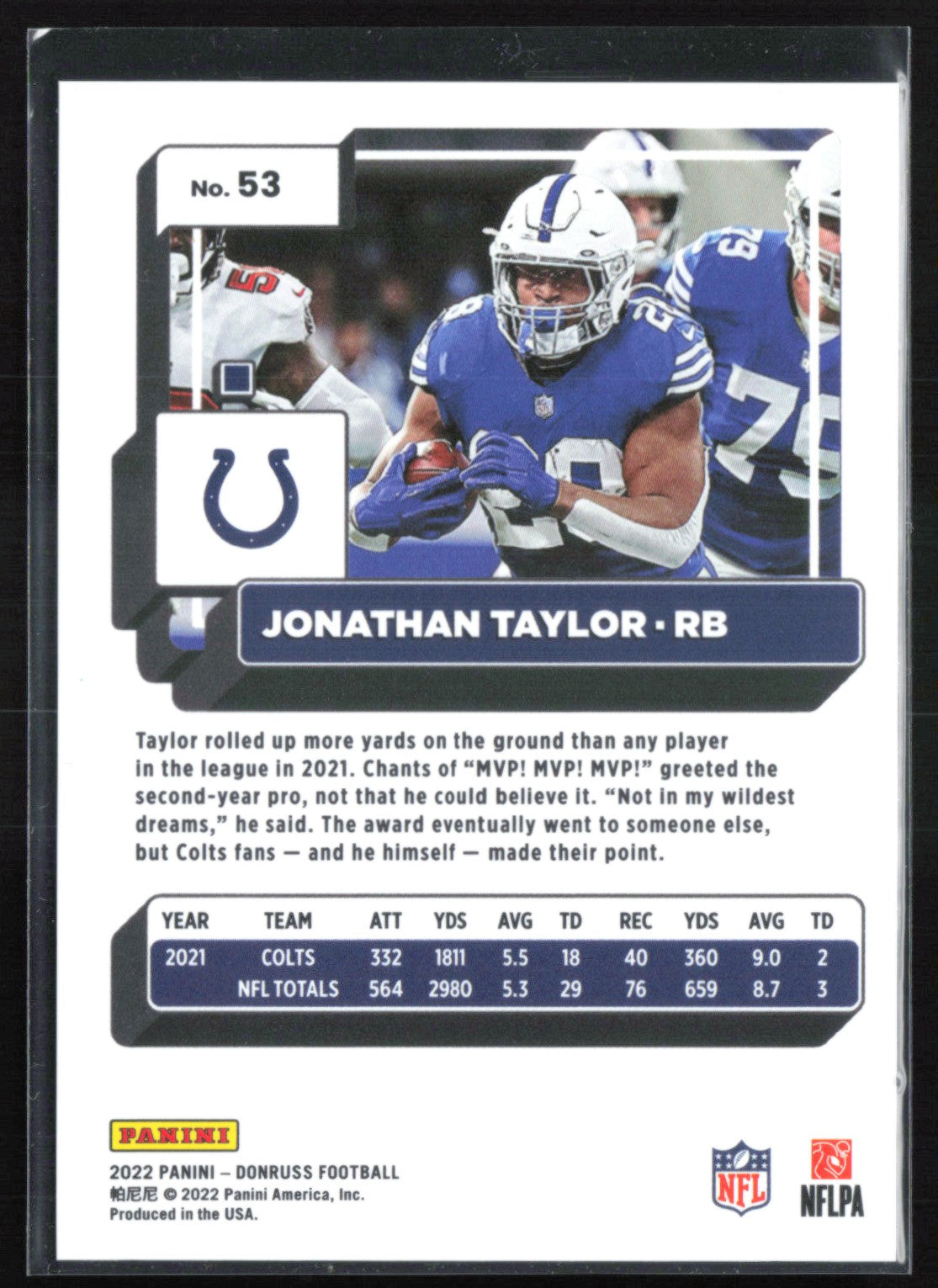Jonathan Taylor Press Proof Premium
