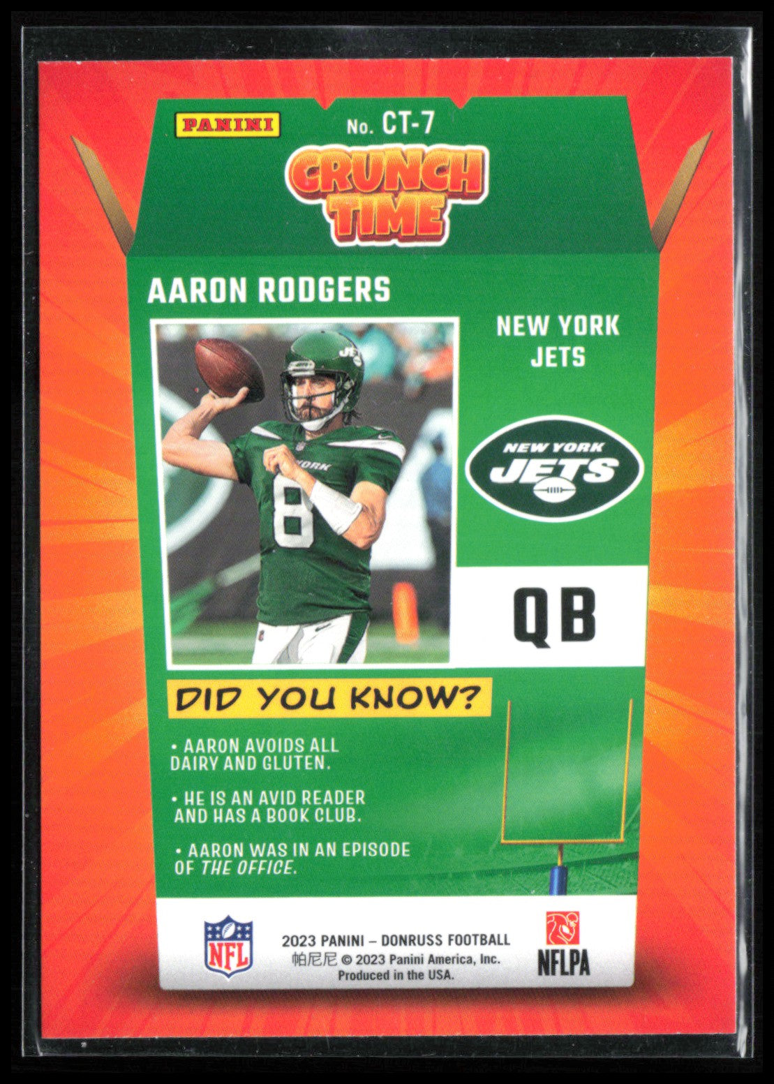 Aaron Rodgers Crunch Time 2023 Donruss