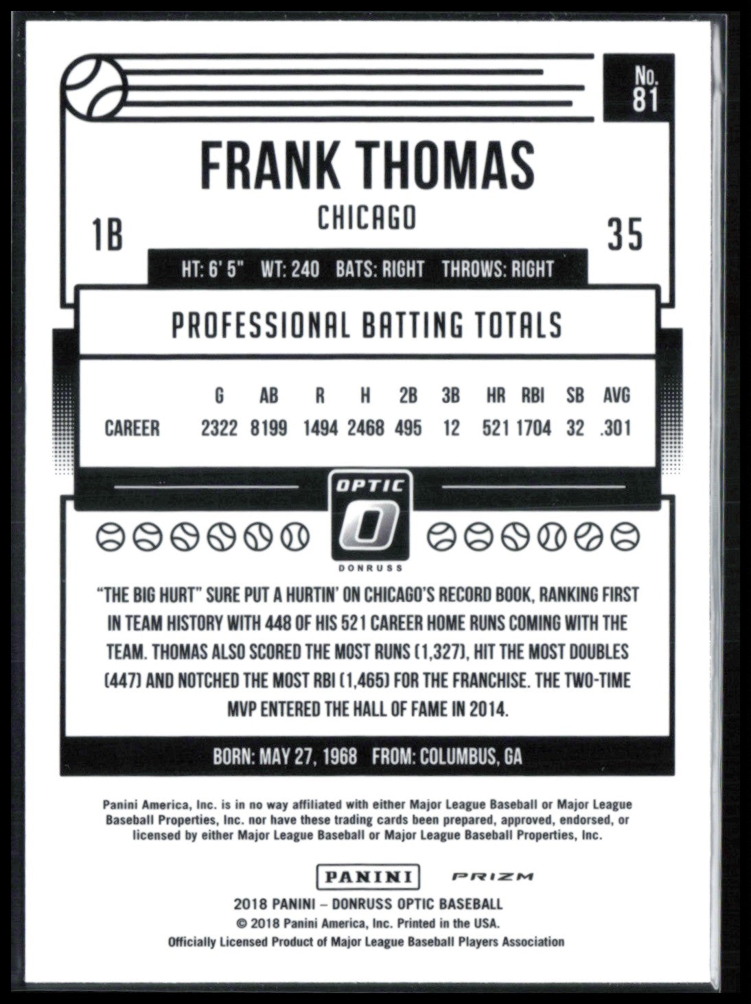 Frank Thomas Holo