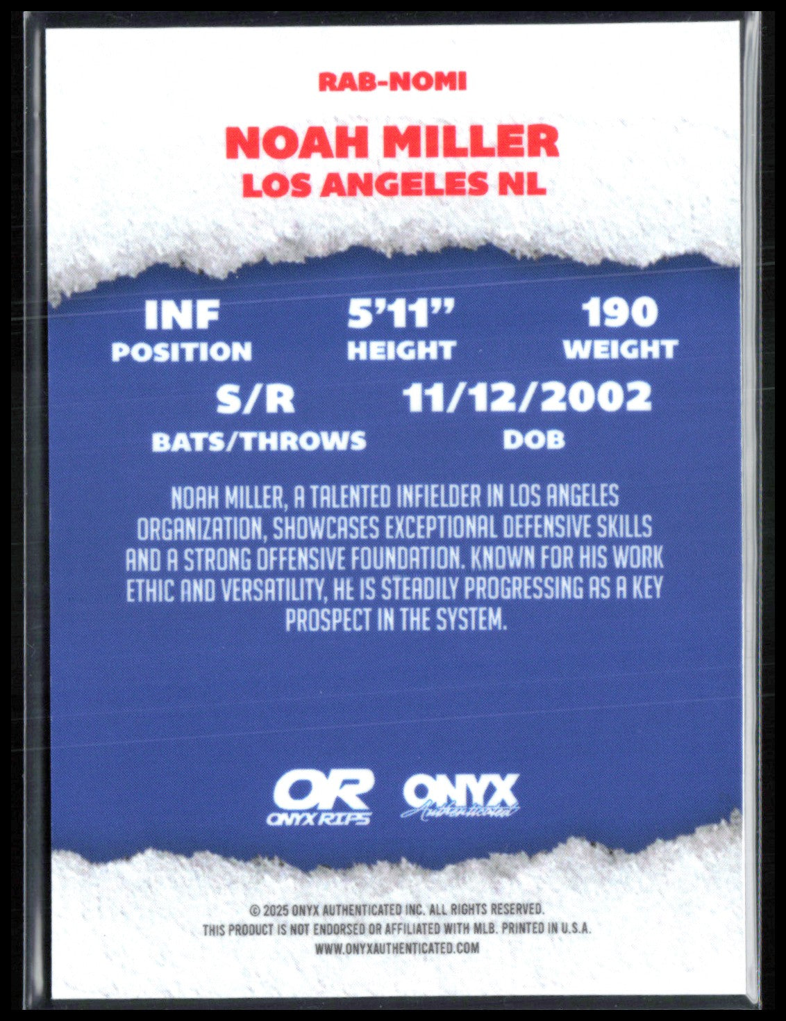 Noah Miller Auto Onyx Rips