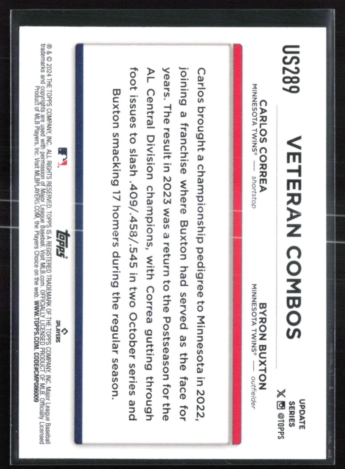 Twins Pillars: Stars Mash for Minnesota (Byron Buxton / Carlos Correa)