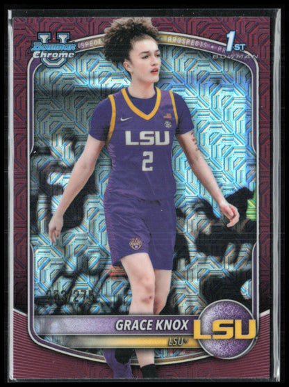 Grace Knox 1st Bowman Maroon Mojo /275