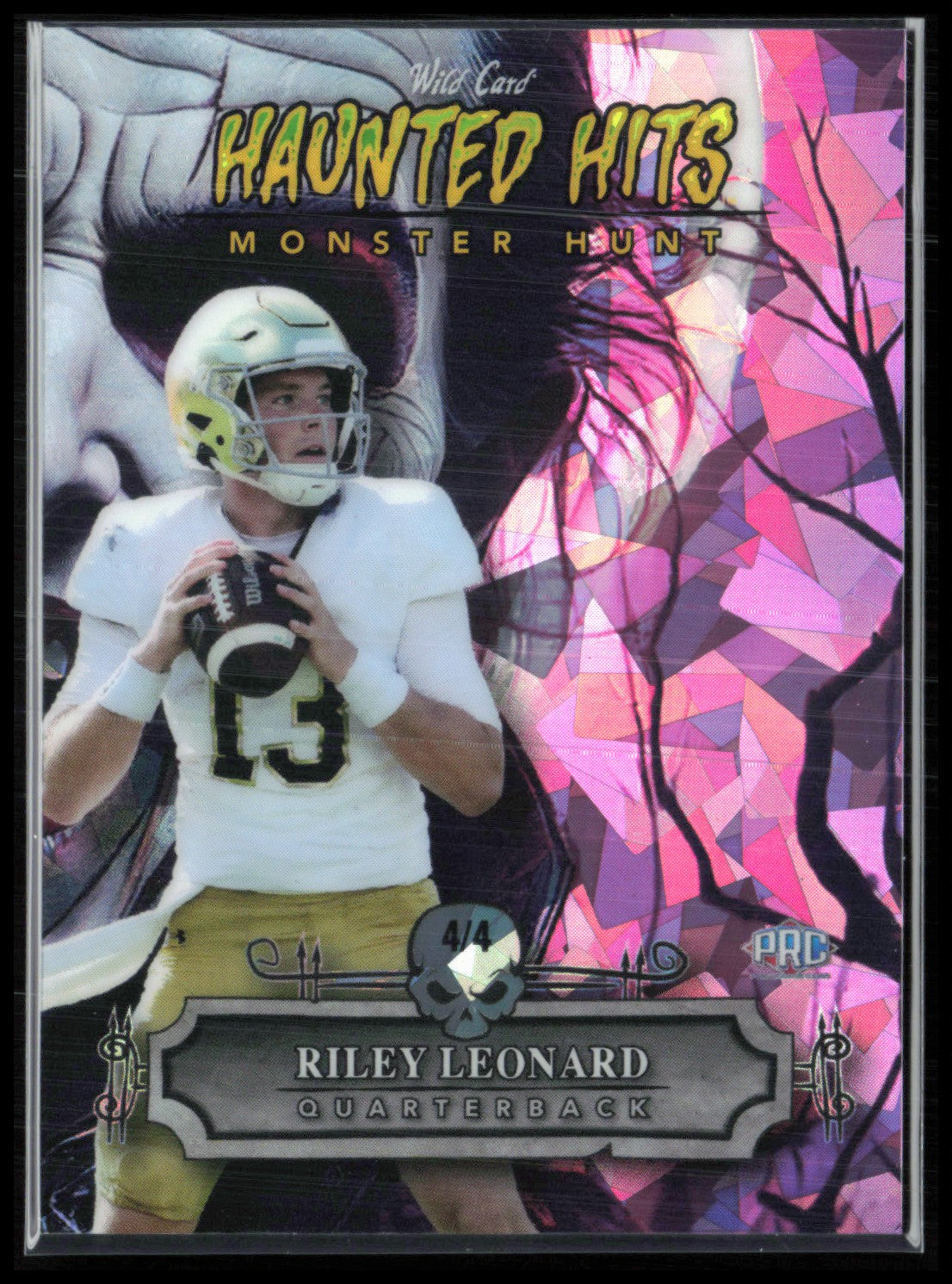 Riley Leonard /4 Haunted Hits PRC 2024 Wild Card