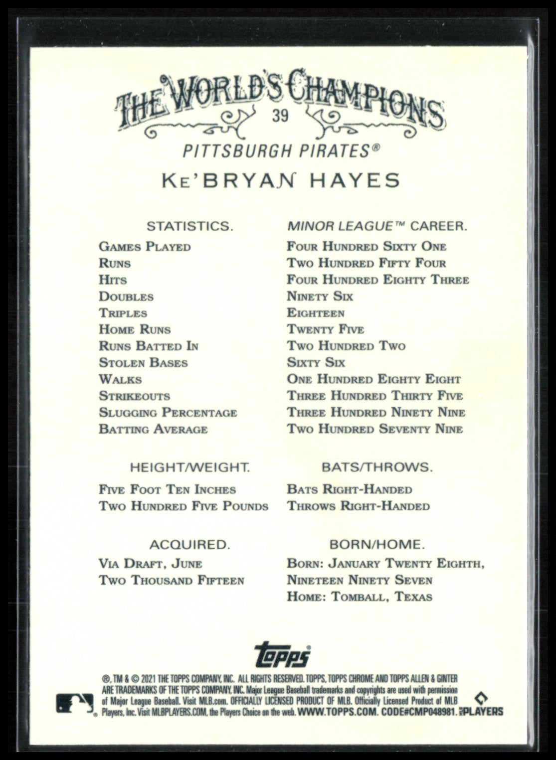 Ke'Bryan Hayes RC