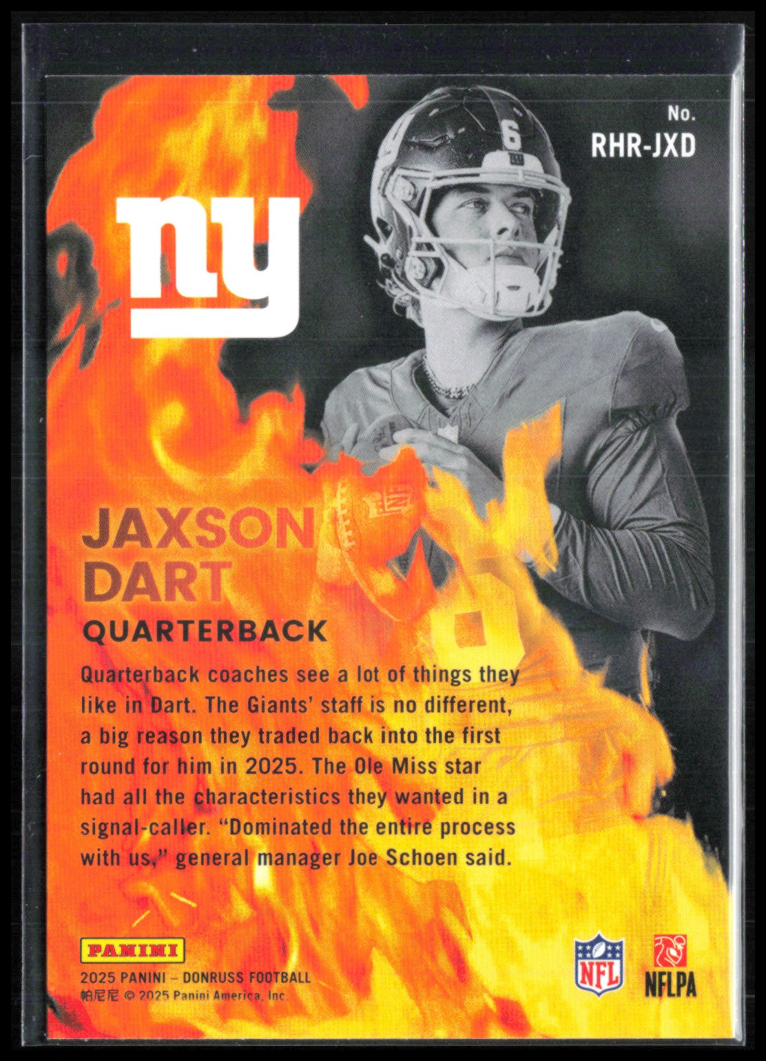 Jaxson Dart RC Red Hot Rookies
