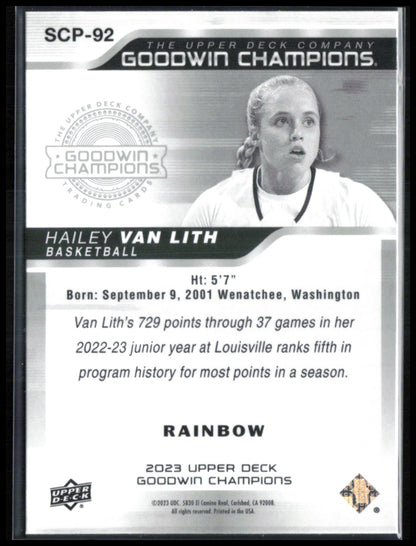 Hailey Van Lith RC Rainbow Refractor