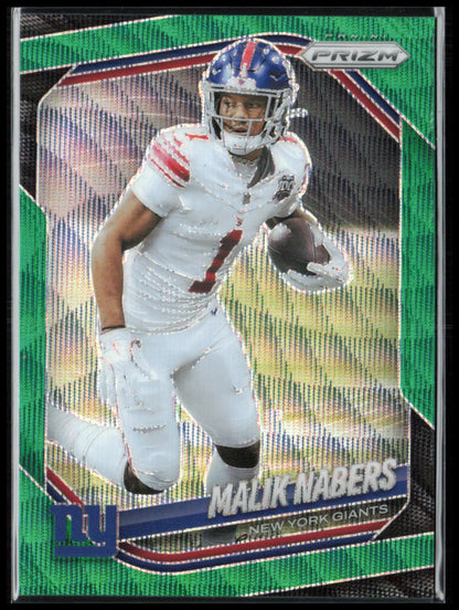 Malik Nabers Green Wave Prizm