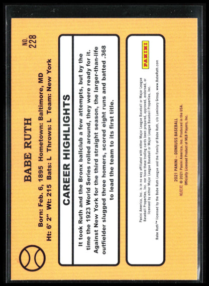 Babe Ruth Purple Foil