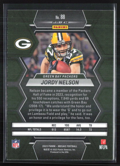 Jordy Nelson Red Mosaic