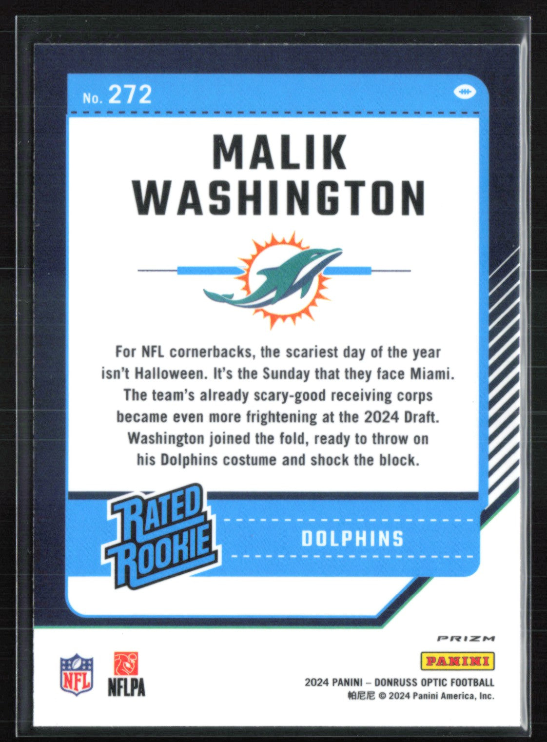 Malik Washington RC Purple Shock