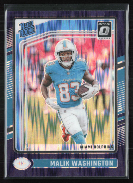 Malik Washington RC Purple Shock