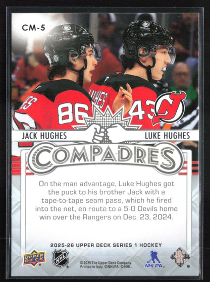 Jack Hughes/Luke Hughes Compadres