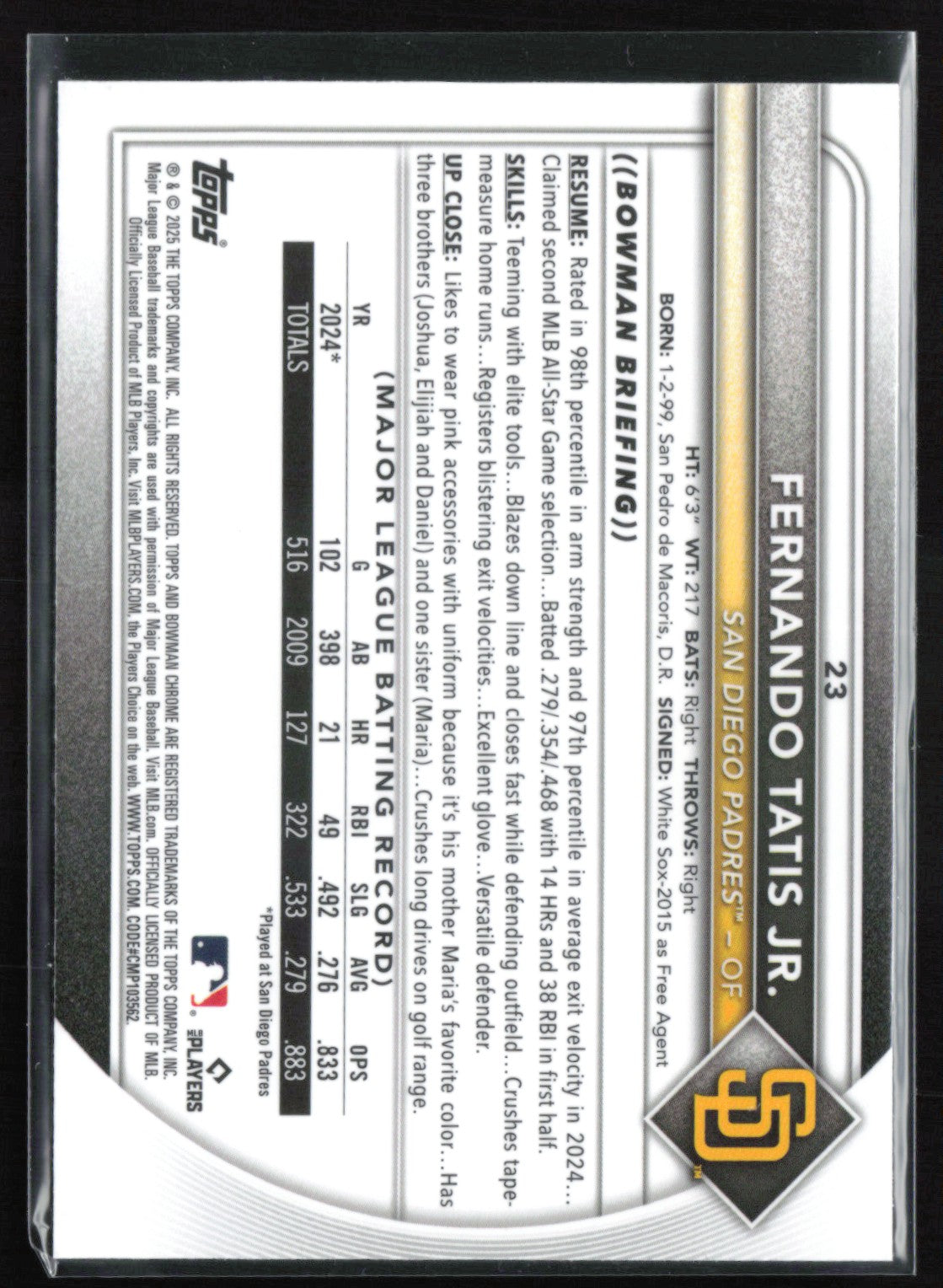 Fernando Tatis Jr. Mojo