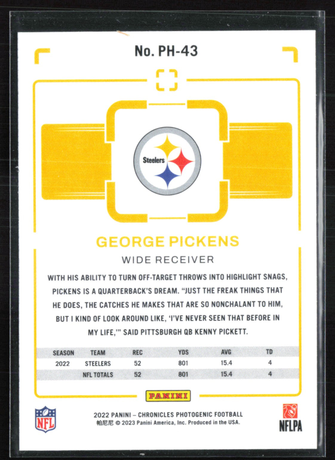 George Pickens RC