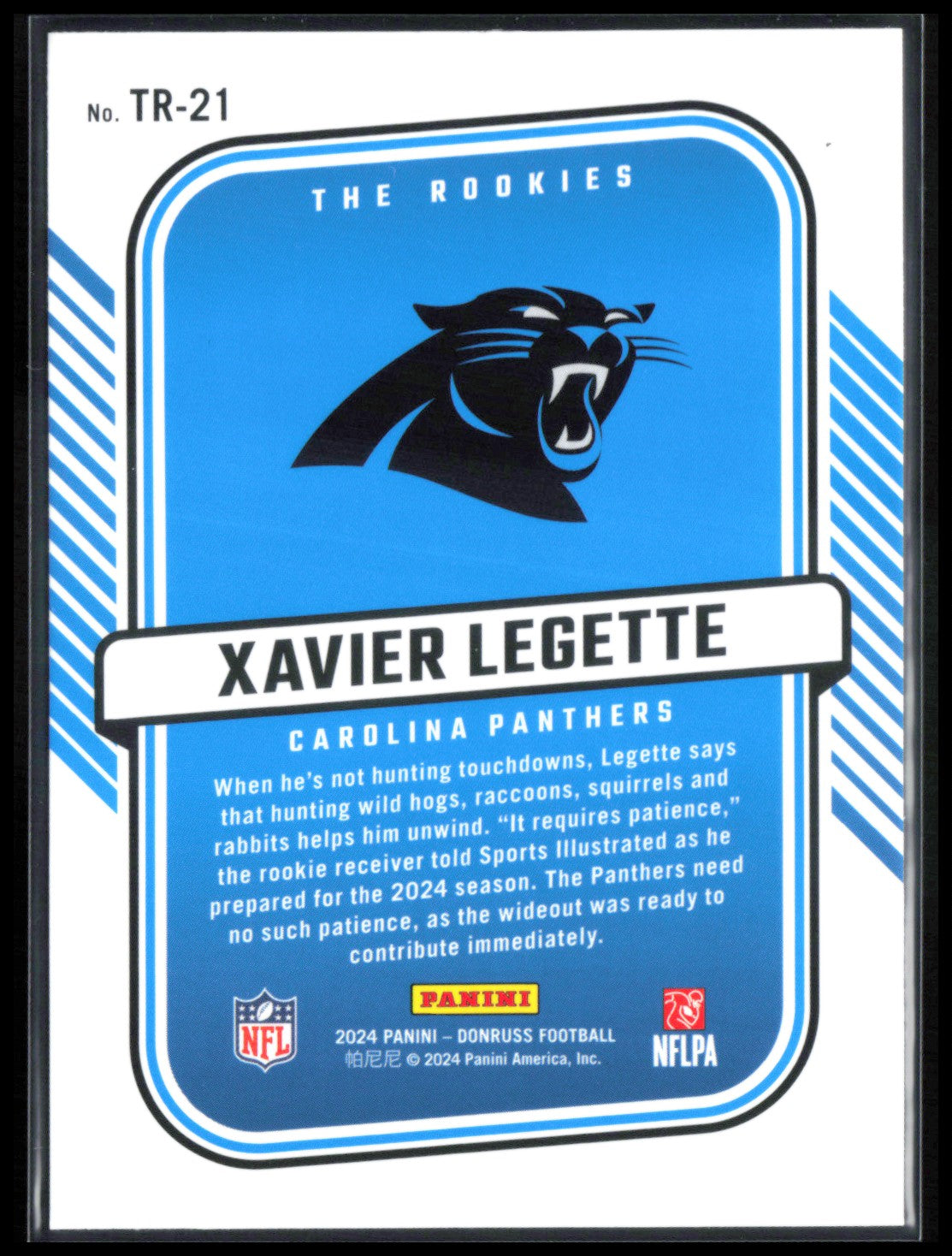Xavier Legette RC The Rookies
