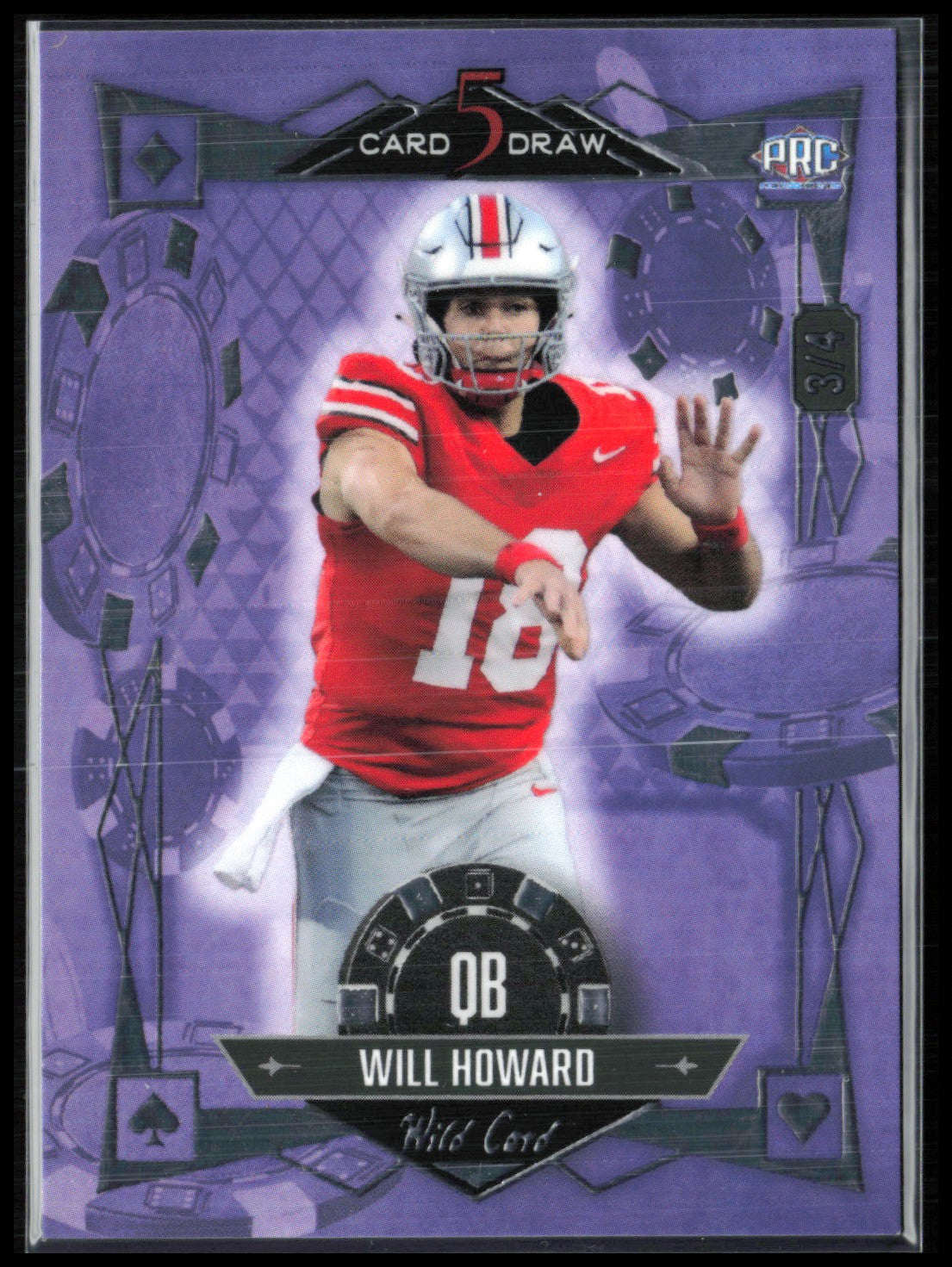 Will Howard PRC /4 2024 Wild Card