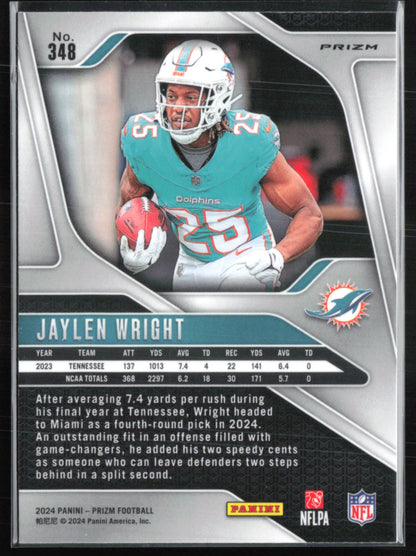 Jaylen Wright RC Silver Prizm
