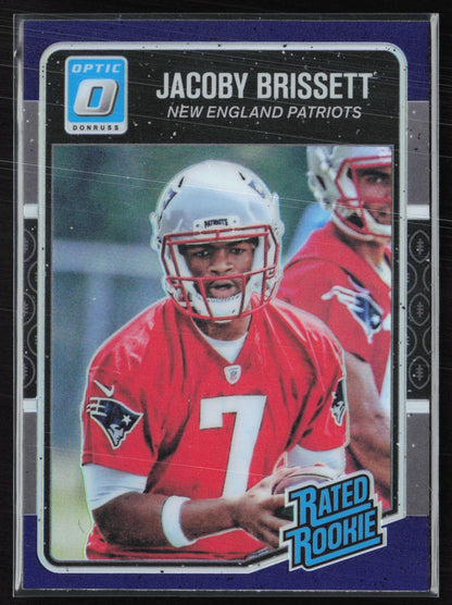 Jacoby Brissett RC Purple Holo 2016 Optic Rated Rookie