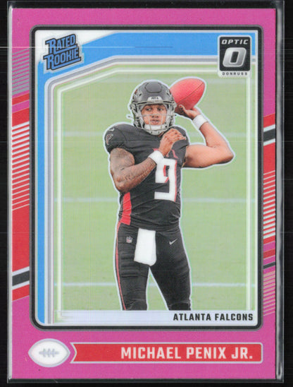 Michael Penix Jr. RC Pink Holo Rated Rookie