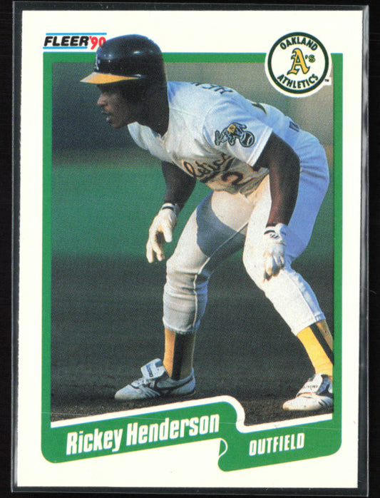 Rickey Henderson 1990 Fleer