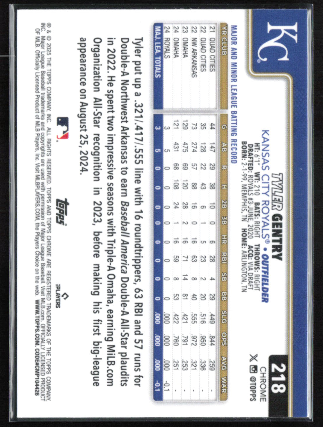 Tyler Gentry RC Sepia