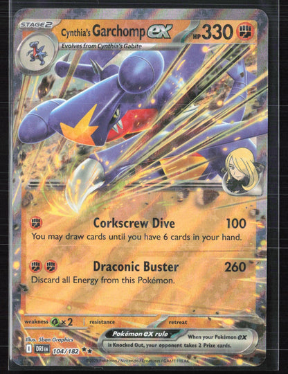 Cynthia's Garchomp ex - 104/182 Double Rare