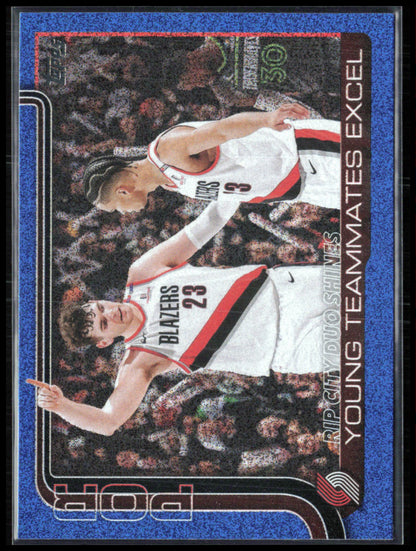Rip City Duo Shines: Young Teammates Excel Blue Sandglitter