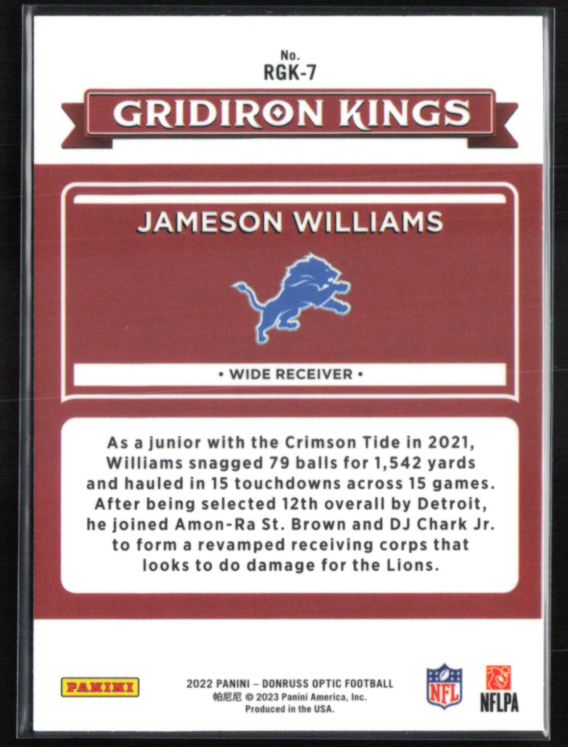 Jameson Williams RC