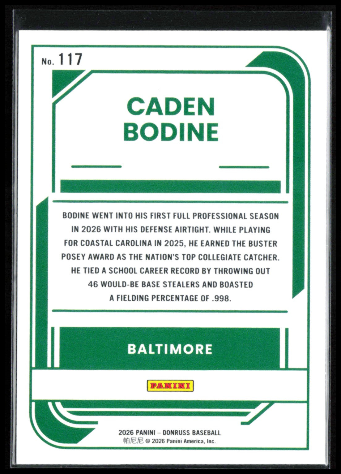 Caden Bodine Rated Prosepct Red Blue
